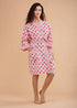 Women's Short Dressing Gown Genda Pink